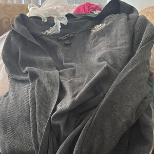Women's Gray Sweater Cardigan
